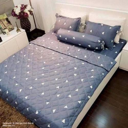 ĐỦ 5 MÓN GA GỐI CHĂN HÈ TRẦN BÔNG MẪU GẤU KÈM 1 VỎ GỐI ÔM