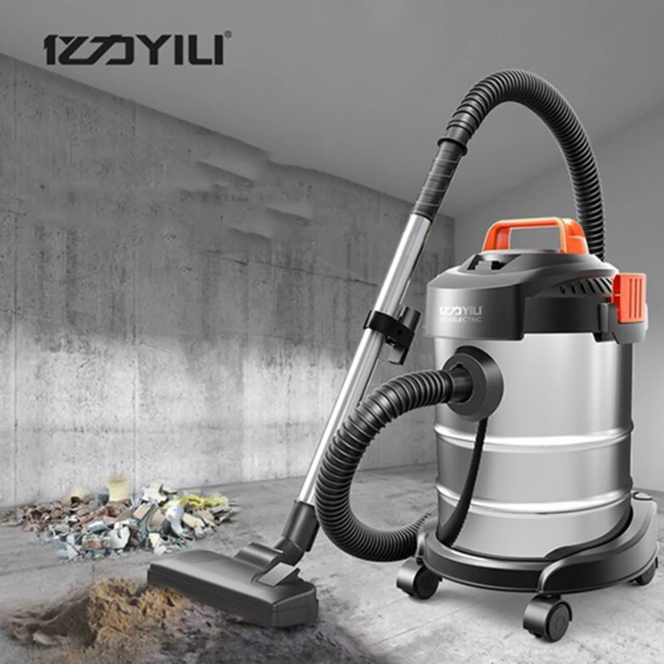 Máy hút bụi công nghiệp , Máy hút bụi gia đinh 12 Lít, Công suất 1200W, Hút và Thổi, hút khô hút nước