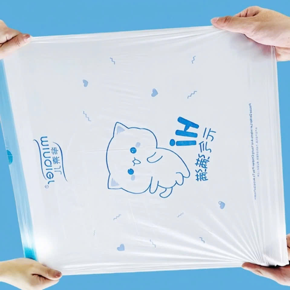 Túi Đựng Rác Cuộn 100 Túi Có Dây Rút 45x50cm – Loại Siêu Dày 360gr / Mỏng 250gr – Nhựa PE Dai Chắc Chắn, Chống Rò Rỉ Nước - HÀNG CHÍNH HÃNG MINIIN