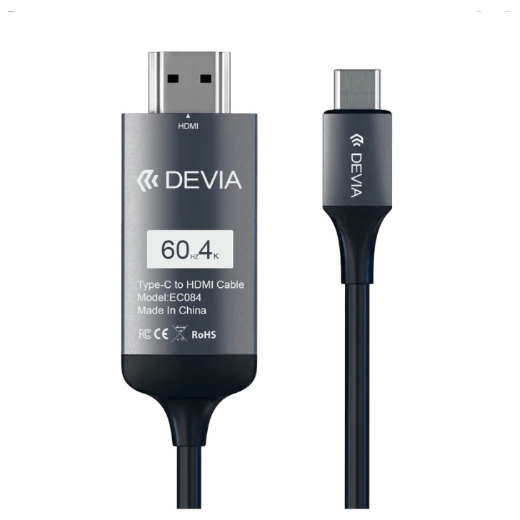 Cáp chuyển đổi Devia 4K TypeC to HDMI - chính hãng