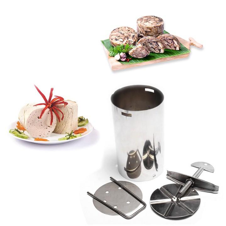 Khuôn Làm Giò Chả Inox 1kg Dragon Việt Nam hàng cao câp chống han rỉ inox 304
