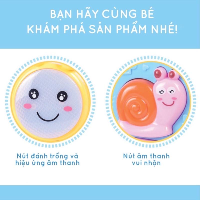 Đàn piano chú ốc sên màu hồng cho bé