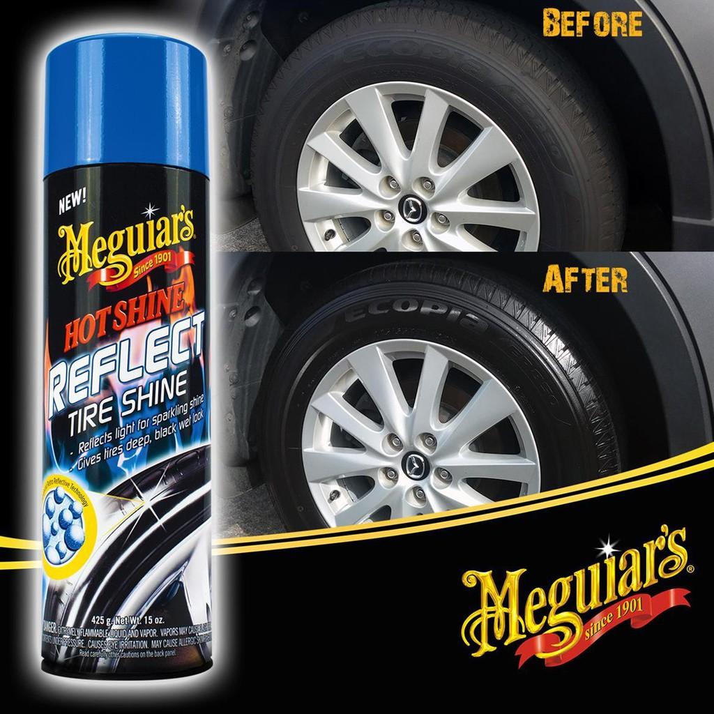 Meguiar's Dưỡng lốp dạng xịt có nhũ - Hot Shine Reflect - G18715, 15 oz, 425g