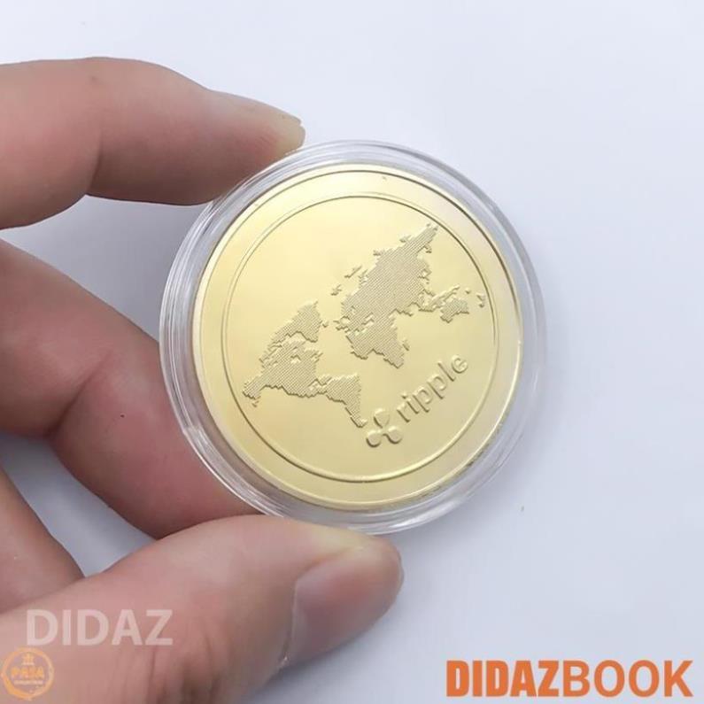 Đồng Xu XRP Ripple, Bɪтᴄᴏɪп mạ vàng, bạc làm đồ lưu niệm, sưu tầm, trang trí phòng làm việc, quà tặng khách hàng