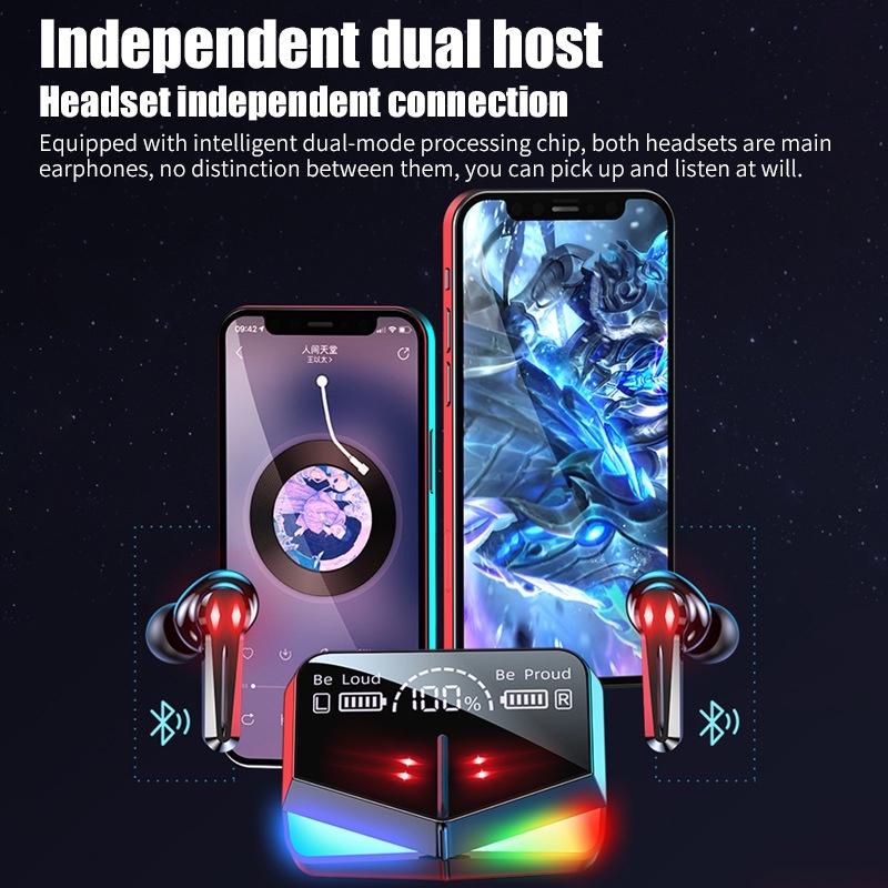 tai nghe gaming bluetooth 5.2 không dây giảm tiếng ồn P30 TWS cảm ứng điều khiển cảm biến âm thanh HIFI