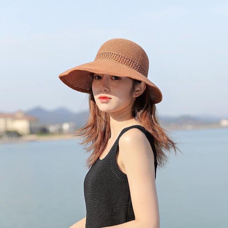 Mũ, Nón Thời Trang Nữ Quai Rộng Chống Nắng Mùa Hè 2021