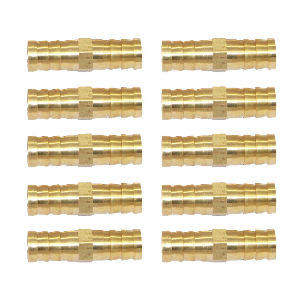 10Pcs BRASS AIR FITTING MALE COUPLER HOSE FITTINGS COMPRESSOR CONNECTOR 6MM