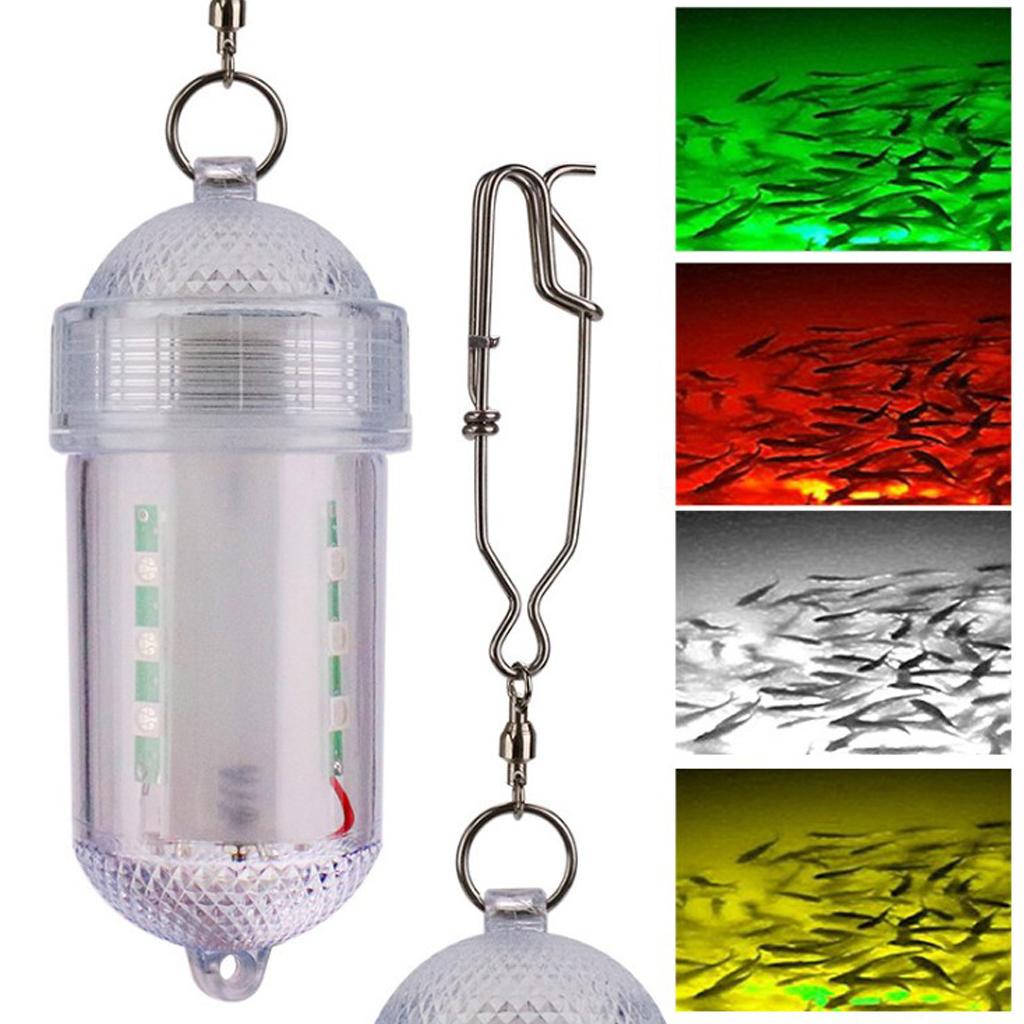 LED Fishing Lure Night Glow Underwater Attracting Lamp Fishing Bait