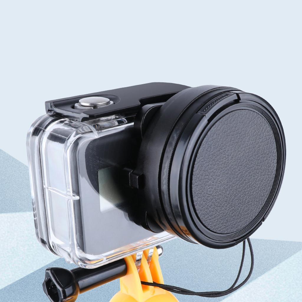 58mm  Lens Filter W/ Lens Caps Camera Lens for Underwater Photograph