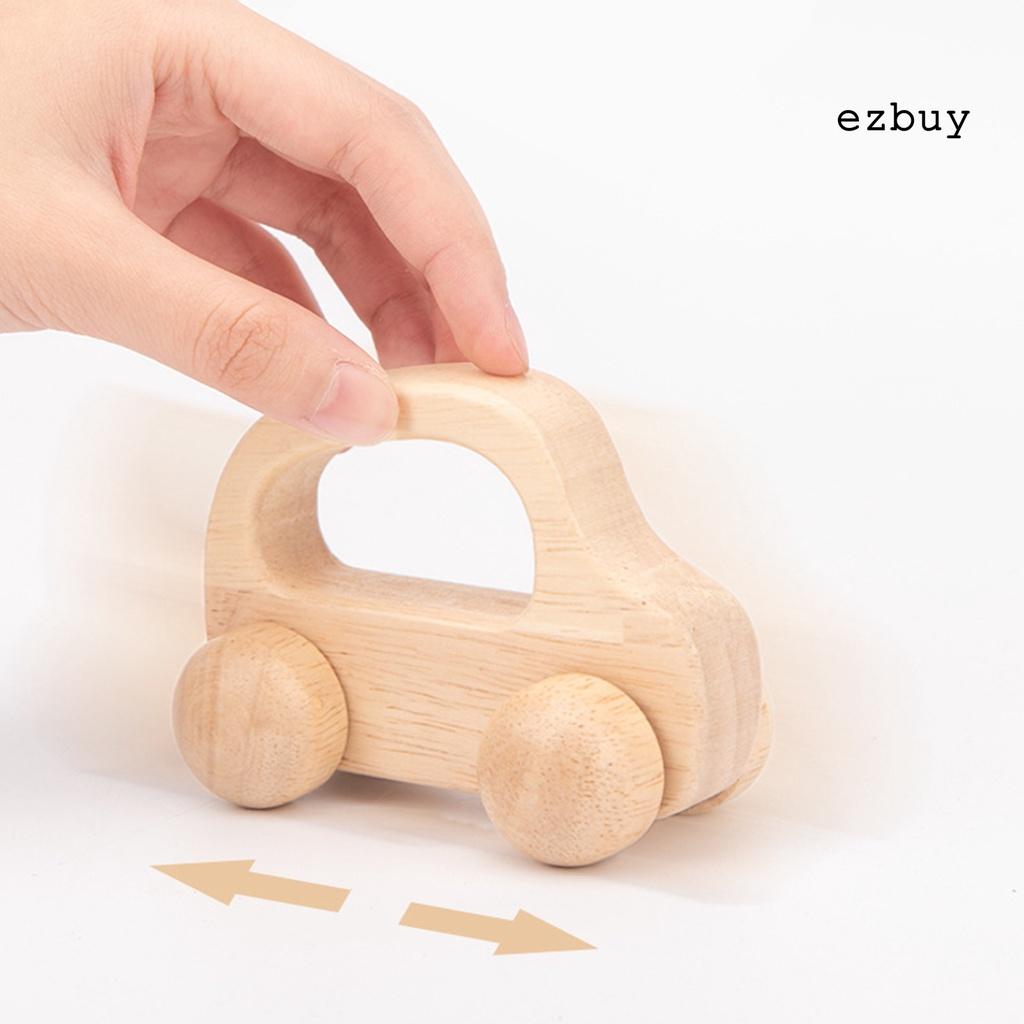 Mô Hình Xe Đồ Chơi Hoạt Hình Bằng Gỗ Cho Bé