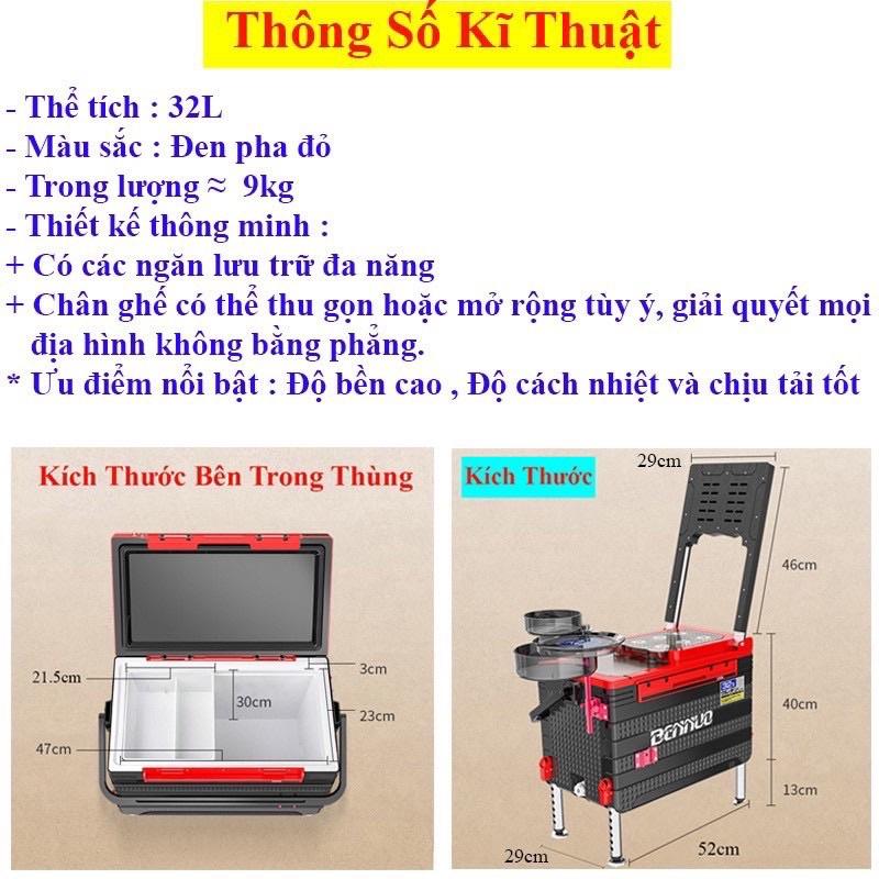 thùng câu đài địa hình đa năng