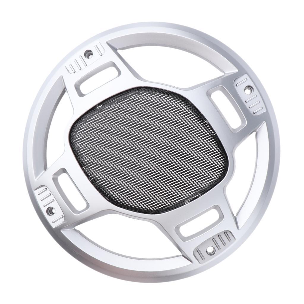 2Pcs 8" Speaker Cover Grille Car Audio Protective  Metal Mesh Part