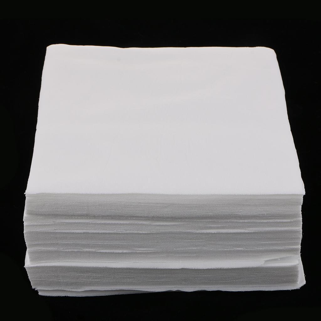 450Pcs Cleanroom Wiper Dustless Fiber Cloth Non-woven White 15x15CM 6''