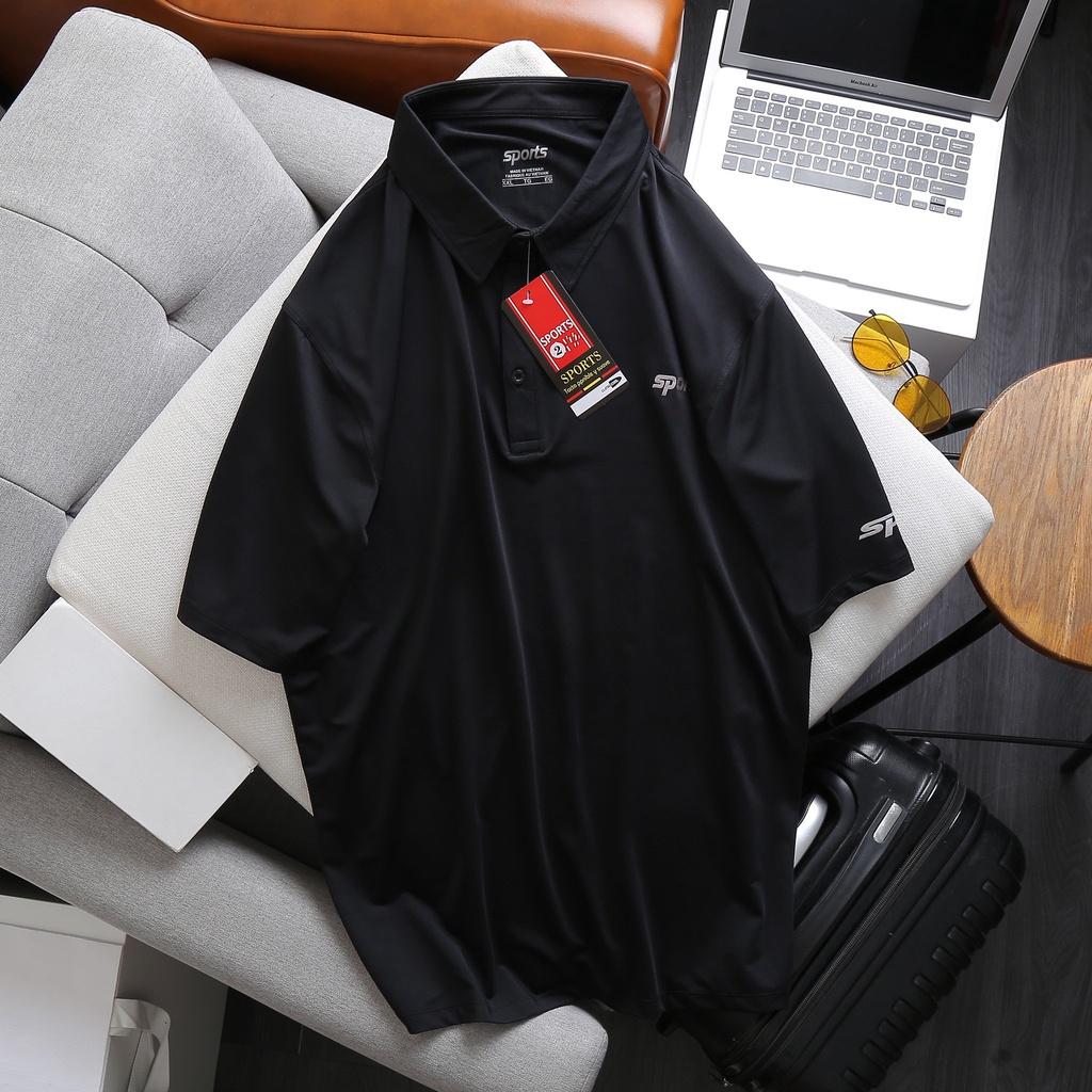 Áo thun Polo nam vải thun lạnh bigsize 80 - 140kg