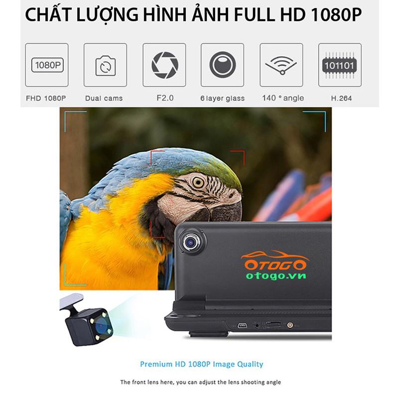 Camera Hành Trình Để Taplo Kết Hợp Camera Lùi, 4G