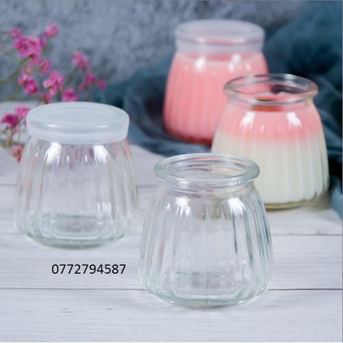 Hũ thủy tinh, hũ puddinh, hũ sữa Chua 200ml Nắp nhựa | Hũ Thủy Tinh Sữa Chua Nắp Nhựa