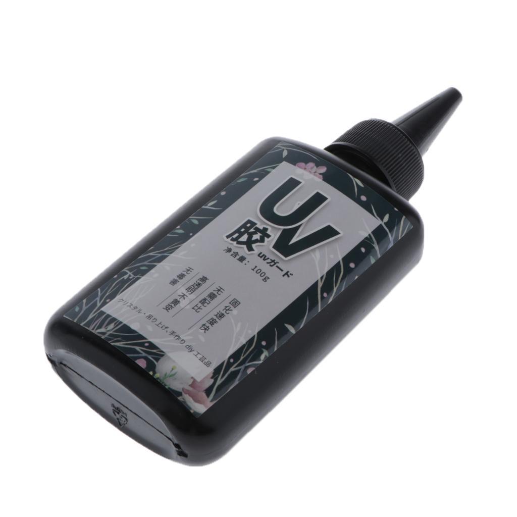 2x UV Resin Ultraviolet Hard Dilute Glue Lucid Glue Necklace Glue Box 100g