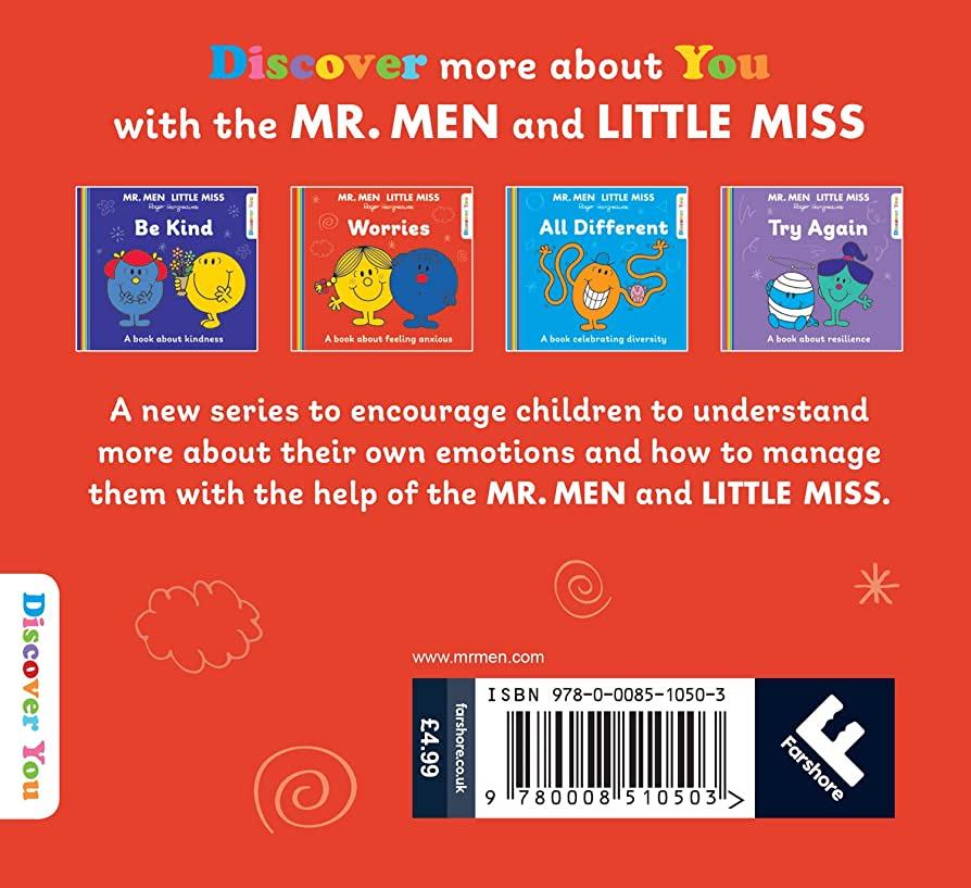 Truyện đọc thiếu nhi  tiếng Anh: Mr. Men and Little Miss Discover You — MR. MEN LITTLE MISS: WORRIES