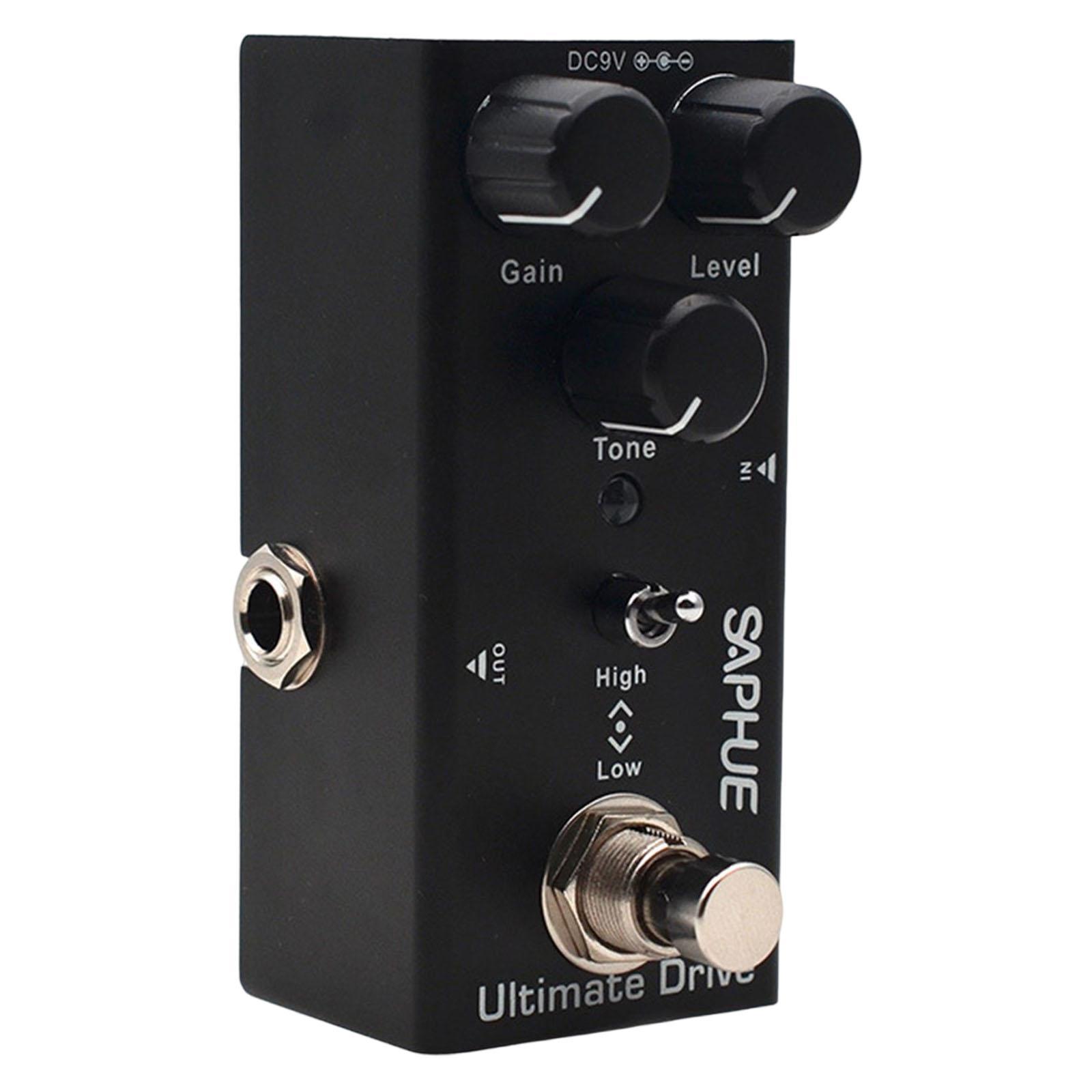 Guitar Pedal with LED Light 9V DC Lightweight with Metal Shell for Electric Guitar Bass