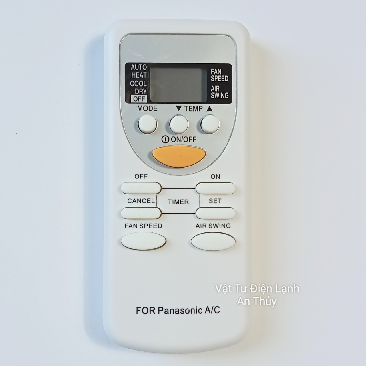 Remote máy lạnh cho PANASONIC mặt bầu nút nguồn vàng - Điều khiển máy lạnh PANASONIC - Remote điều hòa PANASONIC