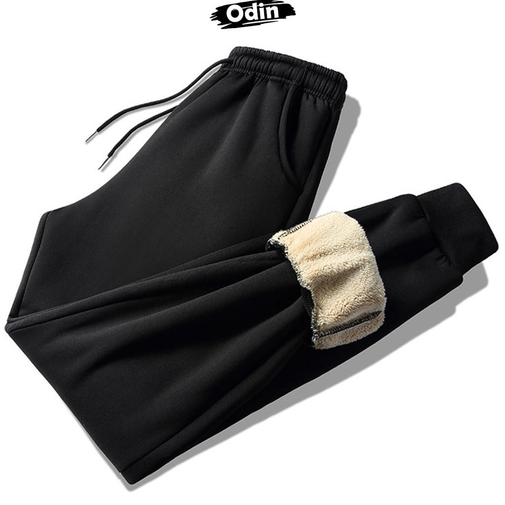 Quần nỉ jogger lót lông cừu - Quần jogger nỉ lông cừu giữ ấm mùa đông cao cấp