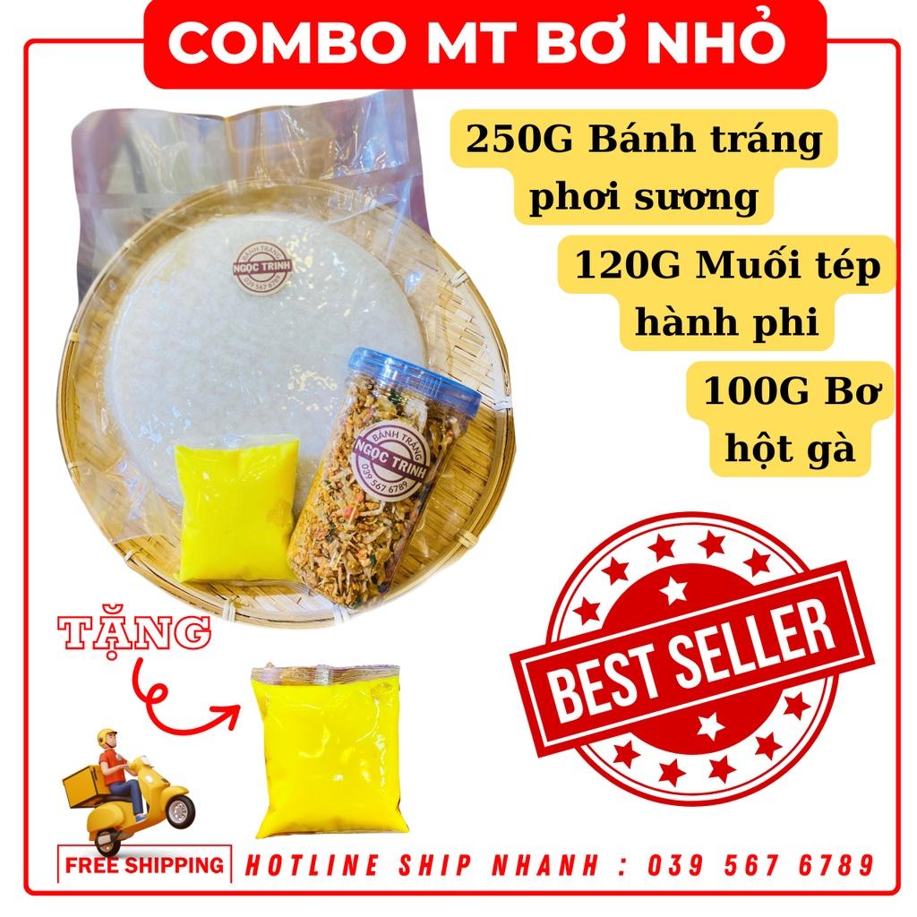 COMBO Bánh tráng Phơi Sương muối tép hành phi cao cấp Ngọc Trinh