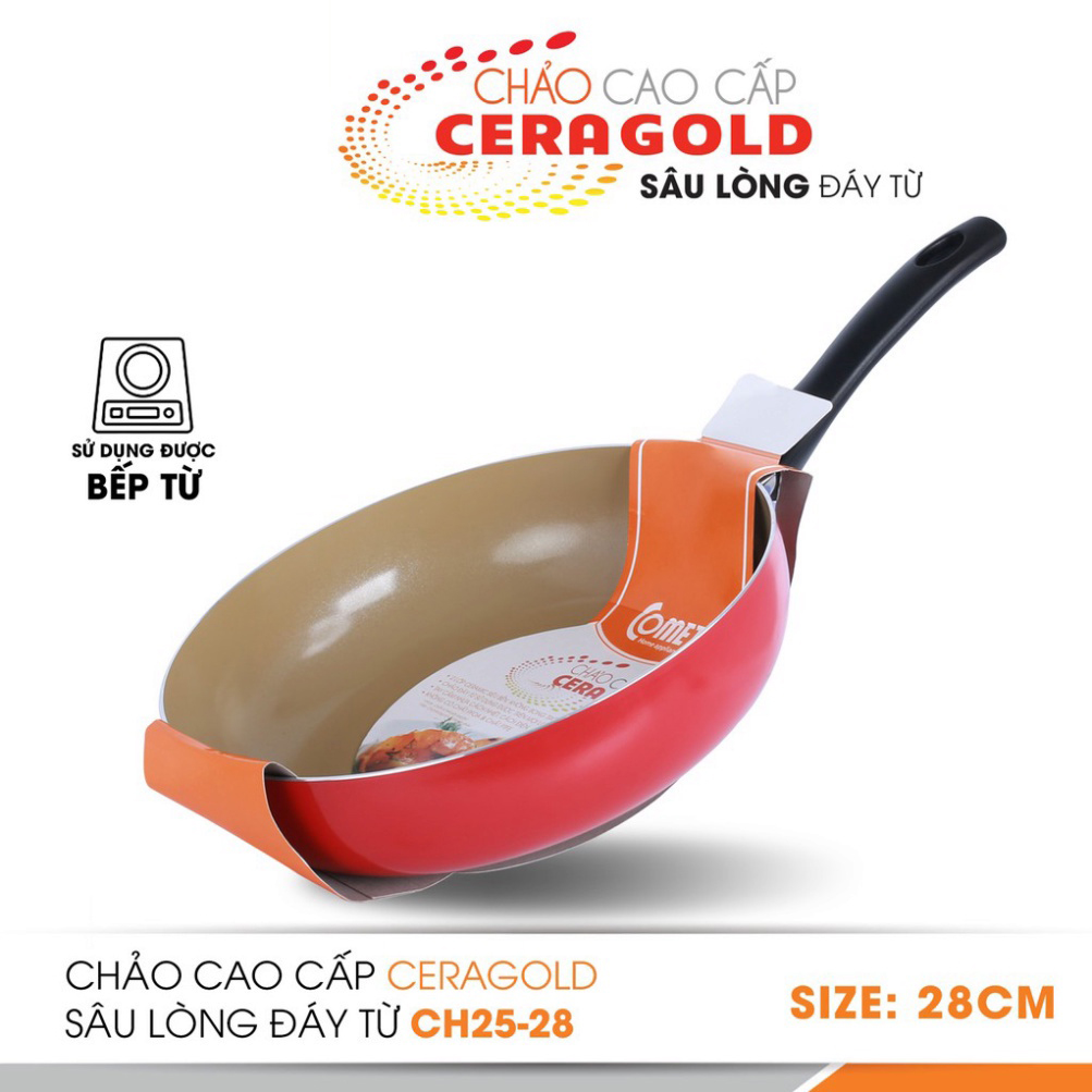 Chảo chống dính cao cấp lòng sâu đáy từ Comet CH25-28
