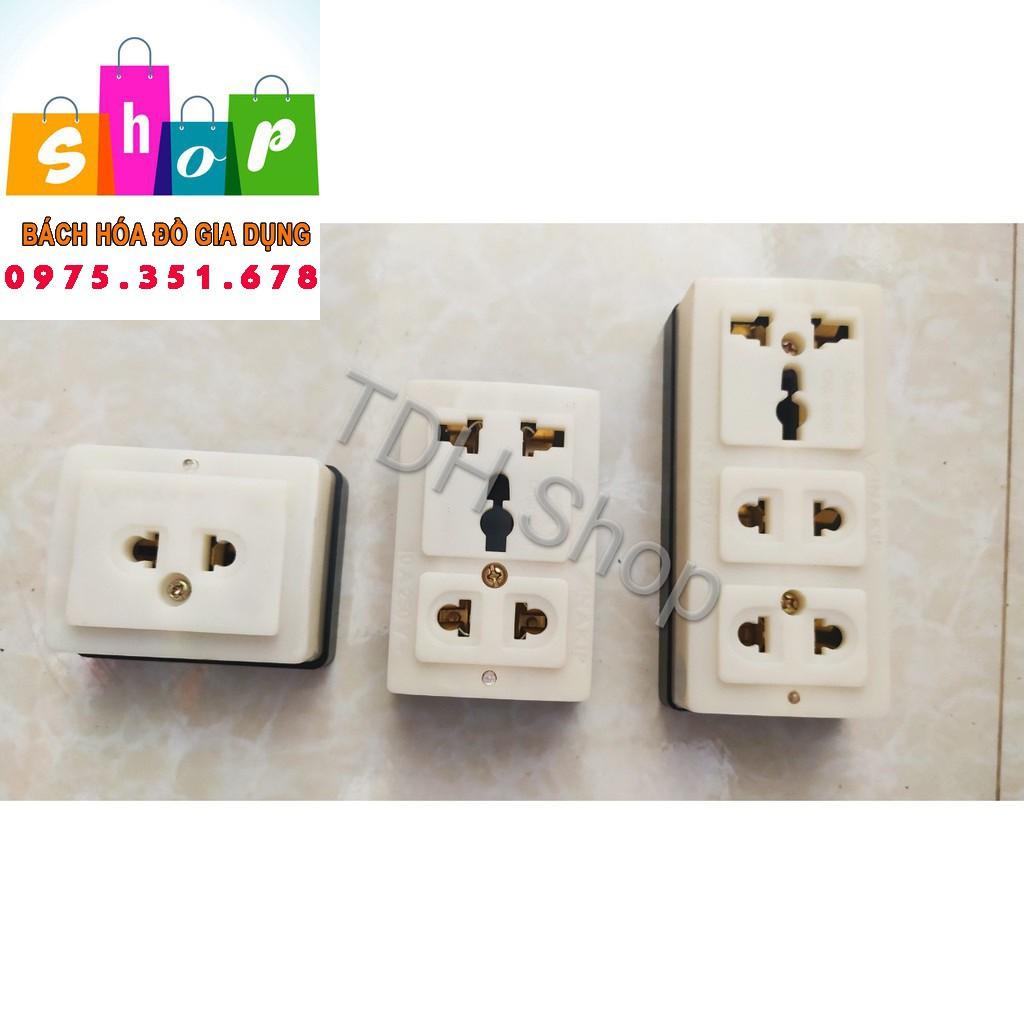 Ổ cắm đơn ổ cắm đôi - ổ cắm 3 ngả