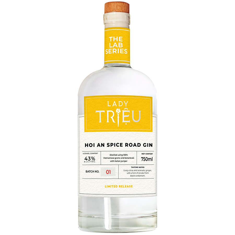 Rượu Gin Lady Trieu Hoi An Spice Road Gin 750ml - 43% - Không Hộp