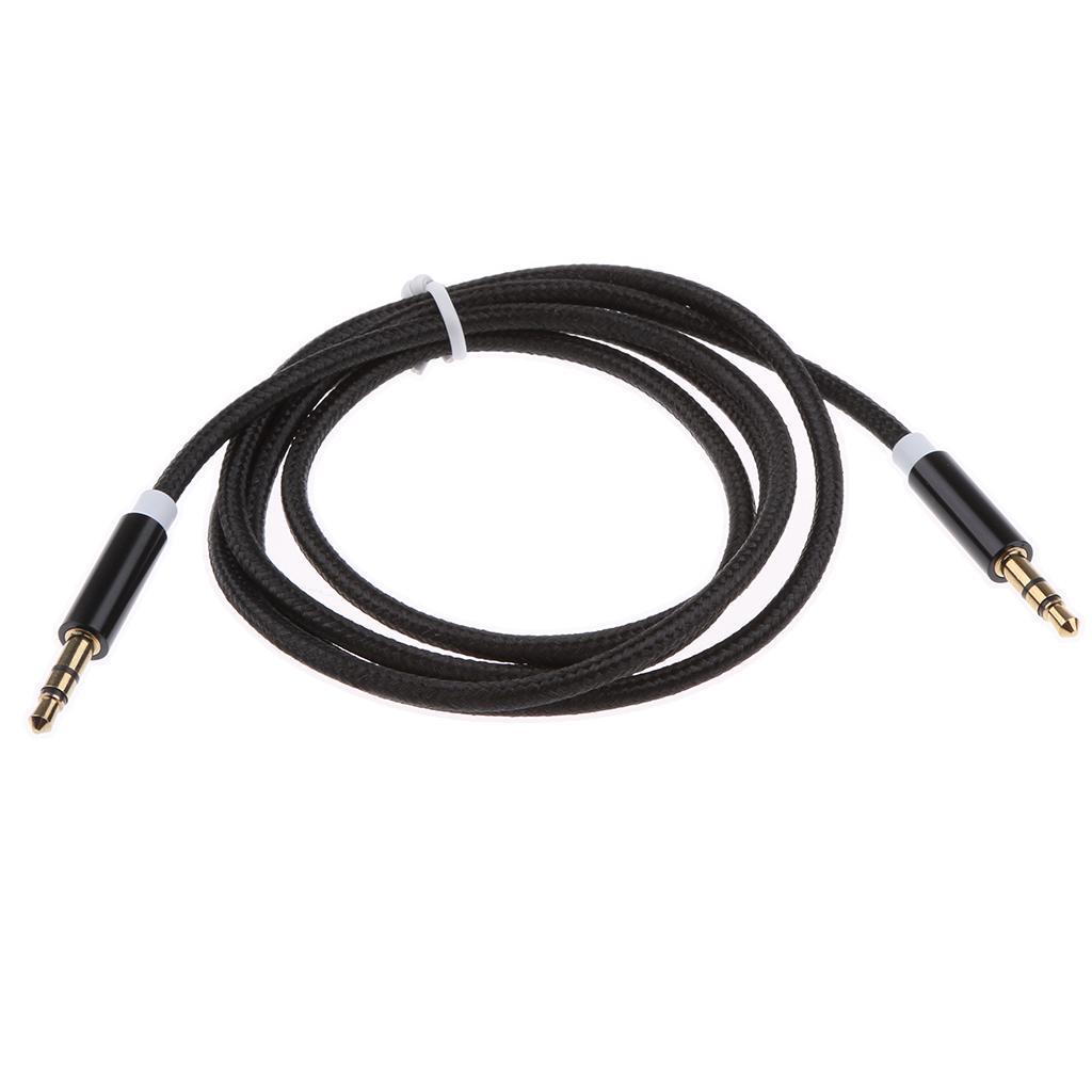 3.5mm Male AUX Stereo Audio Headphone Car Cable For iPod Phone MP3