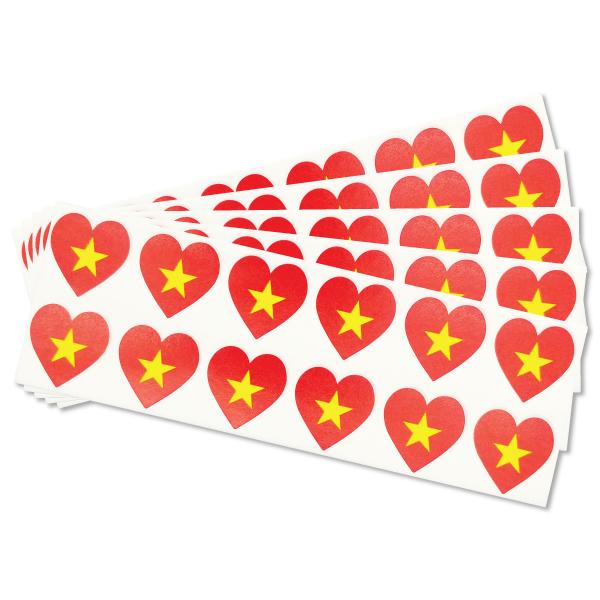 Bộ 5 Sticker Hình Lá Cờ Việt Nam - HFP 3
