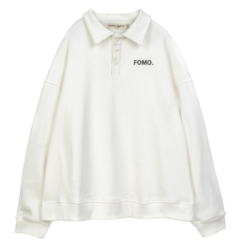 Áo sweater tay dài form rộng POLO FOMO ulzzang (ẢNH THẬT