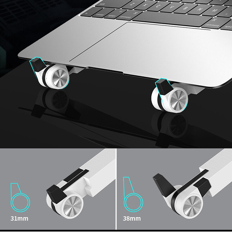 Giá Đỡ/ Đế Đỡ Laptop, Máy tính để bàn tản nhiệt T6 chất liệu hợp kim chắc chắn - Hàng chính hãng