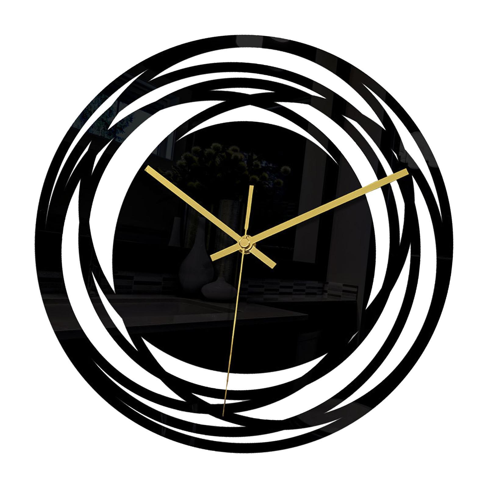 Minimalist Wall Clock Battery Operated Bedroom Art Design Silent Clocks