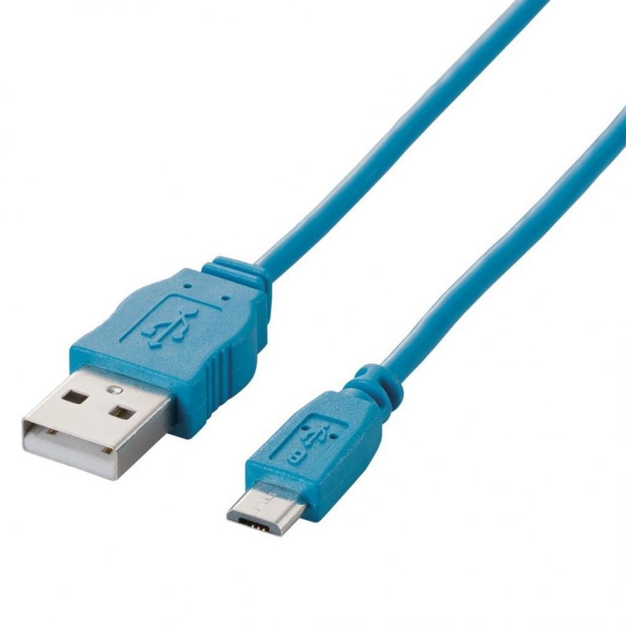 Dây cáp microUSB (A-microB), 1.2m ELECOM MPA-AMBCL12BU - Hàng Chính Hãng