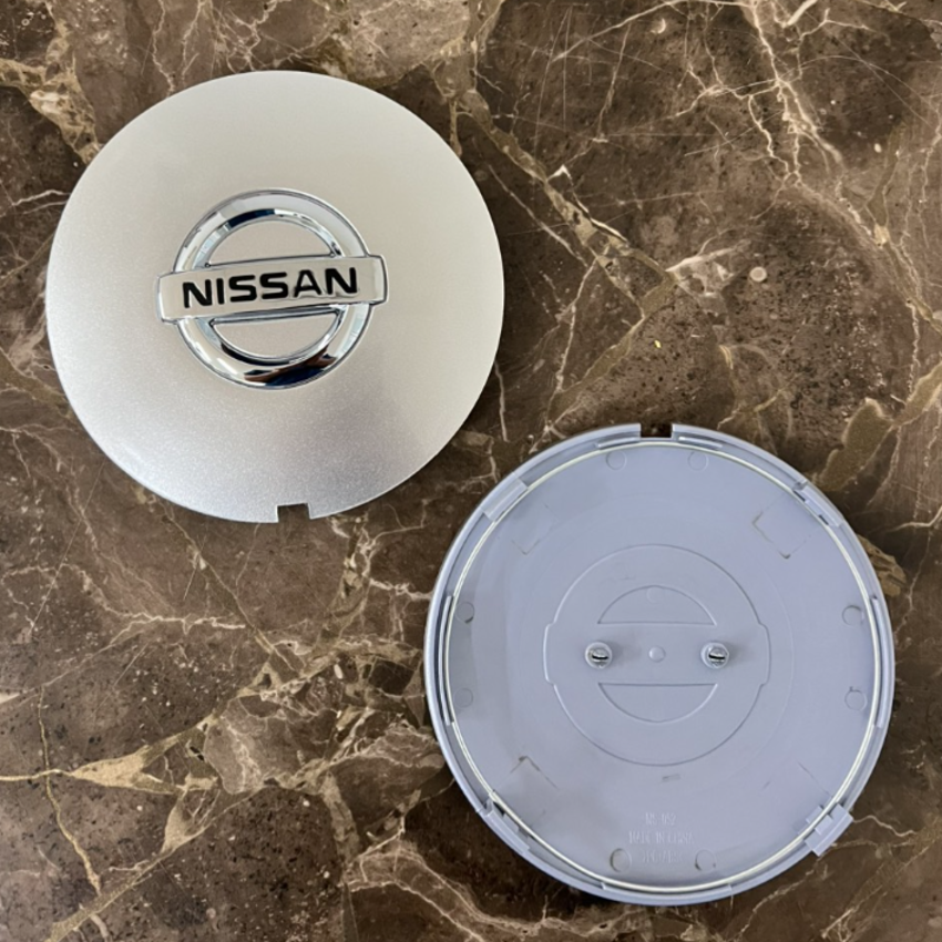 Logo chụp mâm, ốp lazang bánh xe ô tô Nissan Teana - Chất liệu: Nhựa PC+ABS - Đường kính 14.5cm