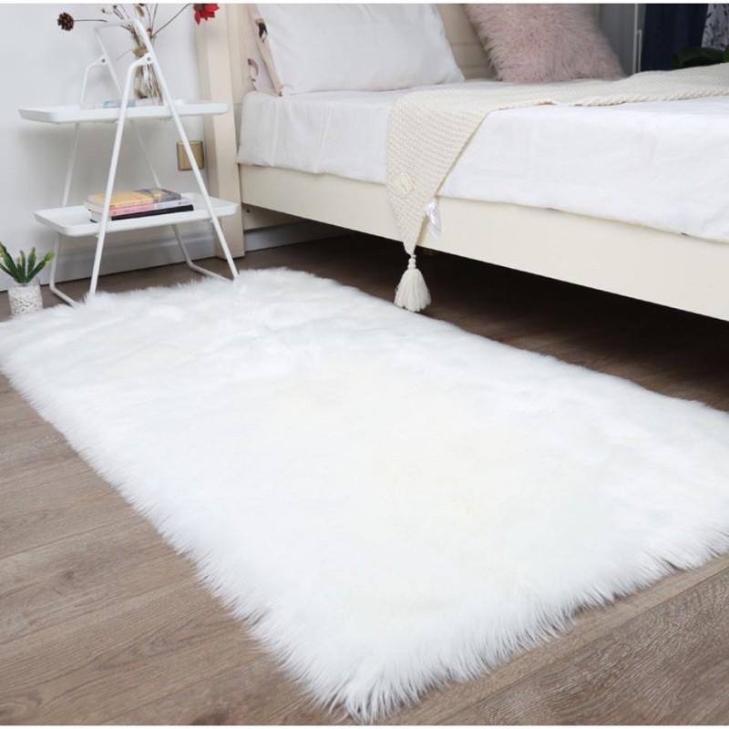 XẢ KHO THẢM LÔNG CHỤP HÌNH - TRẢI SÀN TRẮNG HỒ LY LÔNG DÀI