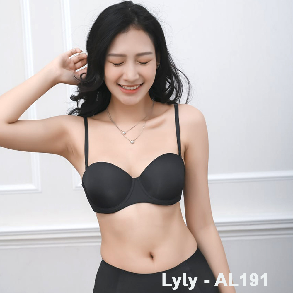 Áo ngực nữ đệm vừa cúp ngang ôm ngực chất liệu cotton mềm mại Lylylorem AL191