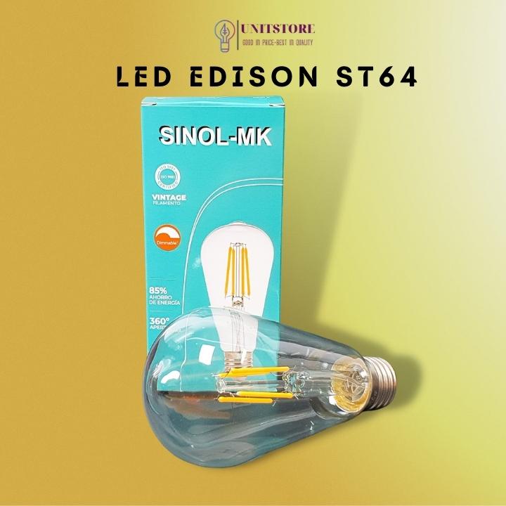 Bóng đèn led ST64 4W đuôi E27 vàng nắng Vintage Dimmer điều chỉnh độ sáng LEDST64