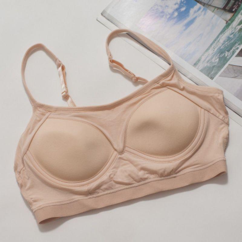 Áo ngực không gọng thoải mái tập yoga với miếng lót ngực