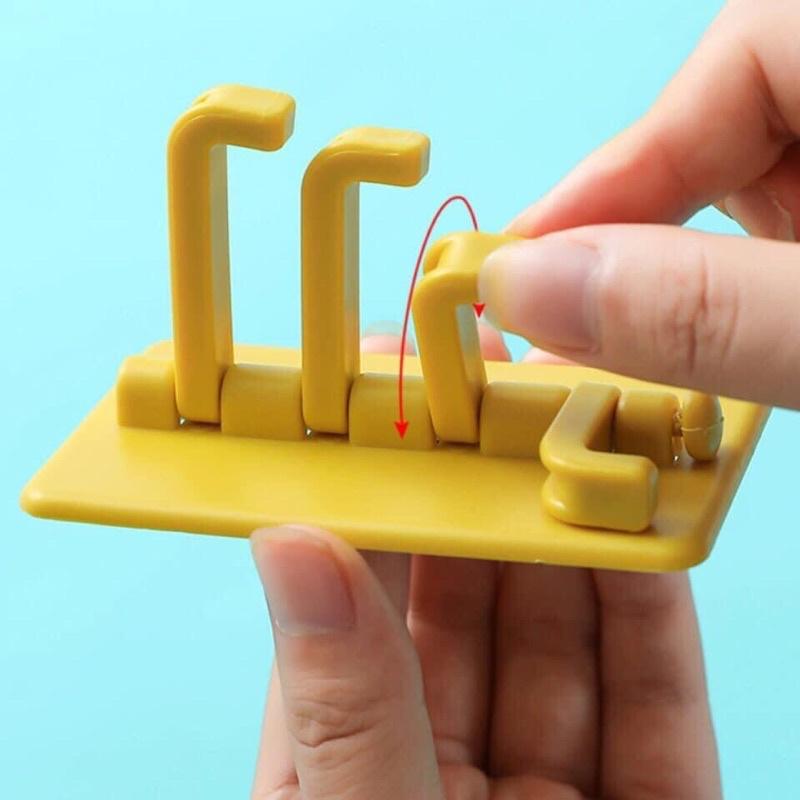 Móc dán tường 4 chấu cây thông treo chìa khoá, đồ dùng nhà bếp, nhà tắm tiện lợi - Móc treo đồ 4 nhánh đa năng dán tường