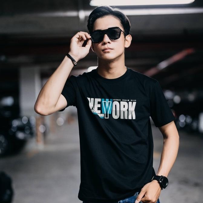 Áo thun nam, màu đen in AREMI, vải cotton 4 chiều co giãn, chuẩn from, sang trọng,thanh lịch ATS0029