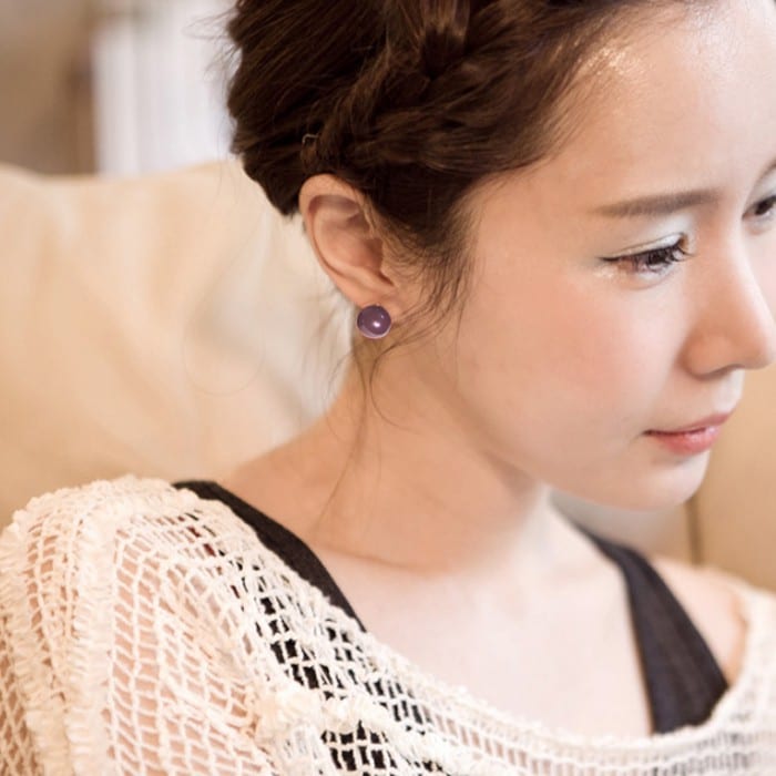 Combo 2 đôi khuyên hạt nhiều màu sắc giao màu ngẫu nhiên