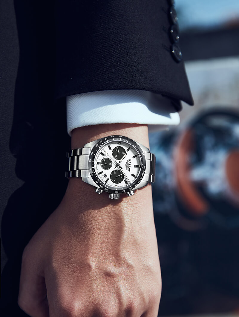 Đồng hồ nam chính hãng KASSAW Eco Drive K988-1 Kính sapphire ,chống xước,Chống nước ,BH 24 tháng