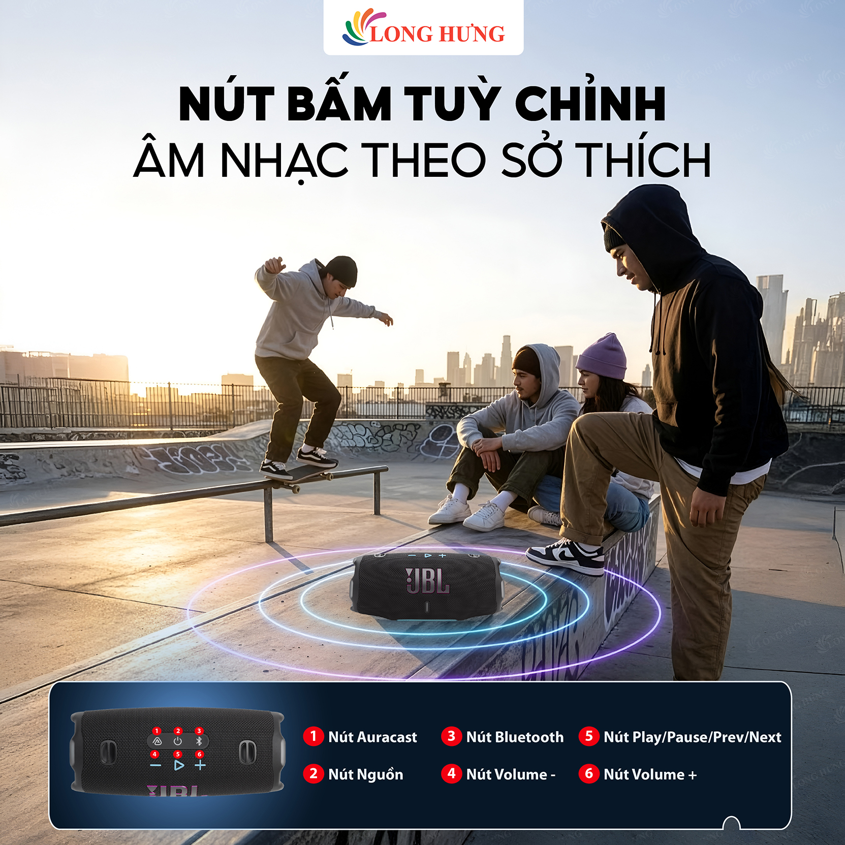 Loa Bluetooth JBL Charge 6 JBLCHARGE6 - Hàng chính hãng
