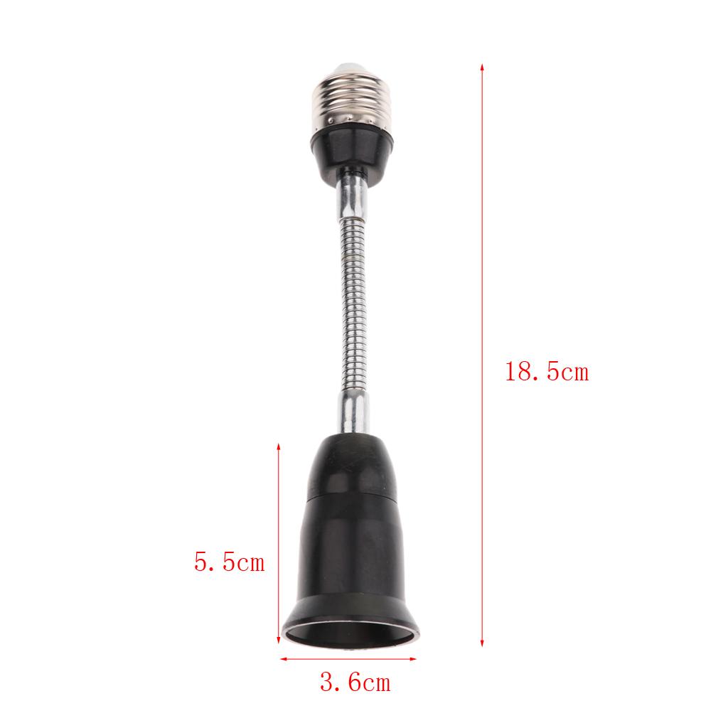 Adjustable Plastic LED Light Bulb Holder E27 Socket Extender Adapter