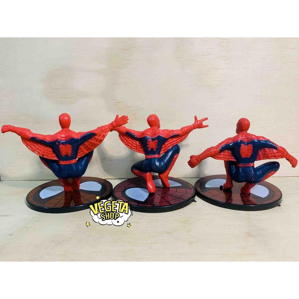 Mô hình Avengers - Marvel - DC - Trọn bộ 6 mô hình tư thế Spider Man - Người Nhện - Cao 7~12cm