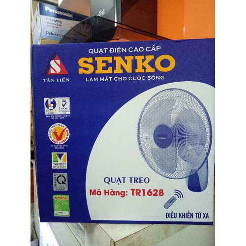 Quạt Treo Tường Điều Khiển Từ Xa Senko TR1628 - (màu xám)Hàng Chính Hãng