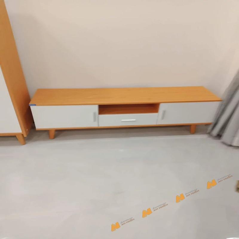 Made in VN Kệ tivi bằng gỗ công nghiệp Mộc Phát hiện đại gỗ mdf 17mm công ty Mộc Phát độ bền trên 30 năm AN051