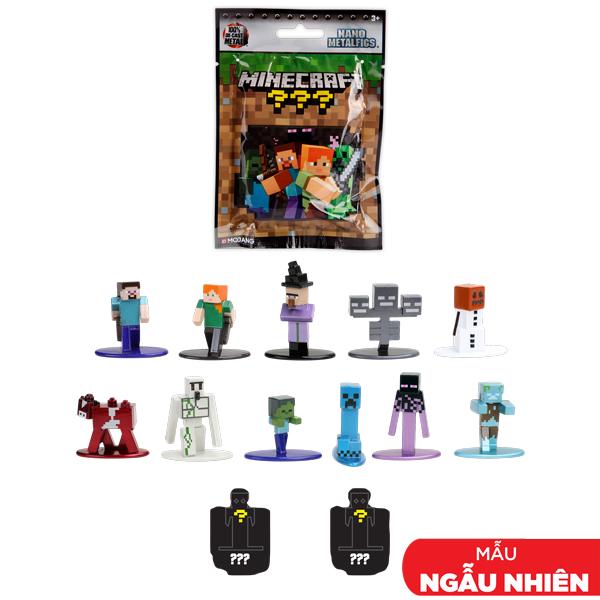 Đồ Chơi Mô Hình Sưu Tầm Minecraft 1.65 Inch - Nano Metalfigs Blind Bag - Jada Toys (Bao Bìa Giao Ngẫu Nhiên) (Mẫu Sản Phẩm Bên Trong Là Ngẫu Nhiên)
